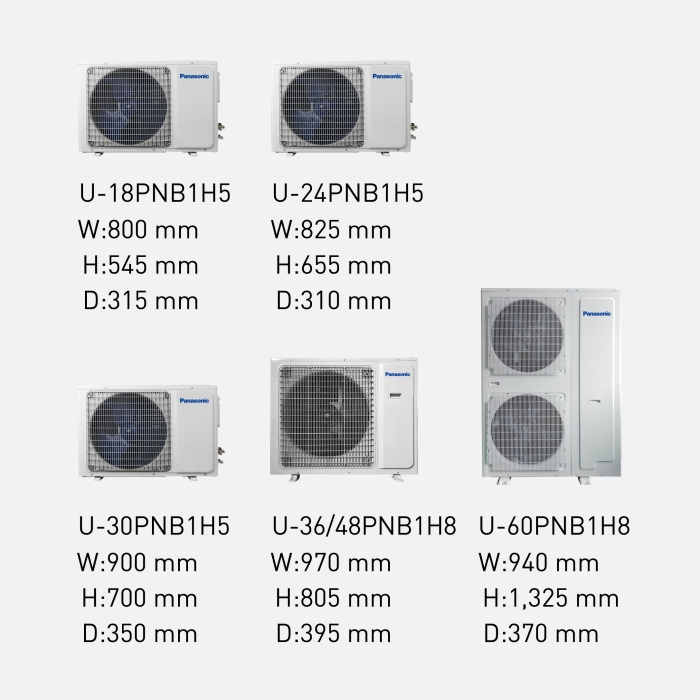 Panasonic AC Ceiling Duct Non Inverter 2 PK - S/U-18PFB1H5 (WIRED)